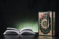 Quran Holy Book Closed and Open Royalty Free Stock Photo