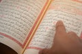 Quran (Koran) - close up of holy book of Muslims