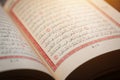 Quran (Koran) - close up of holy book of Muslims