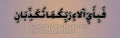 Quranic verse in arabic text with english translation.