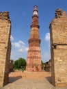 Qutab Minar, Delhi, India Royalty Free Stock Photo