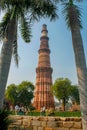 The Qutb Minar Also spelled as Qutub Minar the Qutob complex in Delhi, India