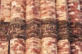 qutub minar close up patterns