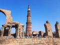 Qutub Minar Complex OF Delhiâs tower of victory.