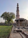 Qutub Minar, new delhi india tourism historical building Royalty Free Stock Photo