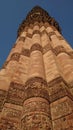 The Qutub Minar is a towering 73 meter high tower built by Qutub-ud-Din Aibak in 1193.