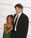 Quvenzhane Wallis and Benh Zeitlin Royalty Free Stock Photo