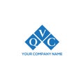 QVC letter logo design on white background. QVC creative initials letter logo concept. QVC letter design.QVC letter logo design on Royalty Free Stock Photo