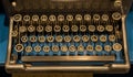 Keys of old mechanical typewriter Royalty Free Stock Photo