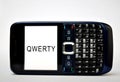 QWERTY Mobile Phone Royalty Free Stock Photo