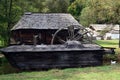 Watermill House on river in a open-air Museum, Sibiu, Transylvania, Romania.