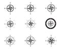 Compass logo template vector illustration