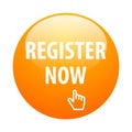 Register now button Royalty Free Stock Photo