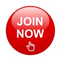 Join now button Royalty Free Stock Photo