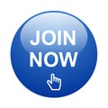 Join now button Royalty Free Stock Photo