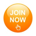 Join now button Royalty Free Stock Photo