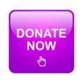 Donate now button Royalty Free Stock Photo