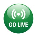 Go live button