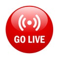 Go live button