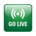 Go live button