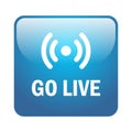 Go live button