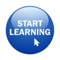 Start learning Button Royalty Free Stock Photo