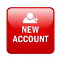 New account Button Royalty Free Stock Photo