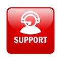 Customer support button Royalty Free Stock Photo