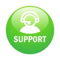 Customer support button Royalty Free Stock Photo