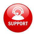 Customer support button Royalty Free Stock Photo