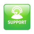 Customer support button Royalty Free Stock Photo