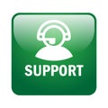 Customer support button Royalty Free Stock Photo