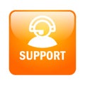 Customer support button Royalty Free Stock Photo