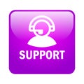 Customer support button Royalty Free Stock Photo