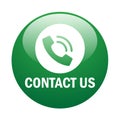 Contact us button Royalty Free Stock Photo