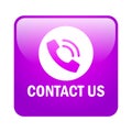 Contact us button Royalty Free Stock Photo