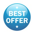 Best offer star web icon button Royalty Free Stock Photo