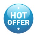 Hot offer icon button Royalty Free Stock Photo