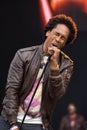 R&B Singer Lemar performing at BT London Live 2012 Royalty Free Stock Photo