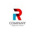 R Company Logo Vector Template Design Illustration Royalty Free Stock Photo