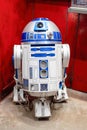 R2D2 droid on display at Batuu Royalty Free Stock Photo