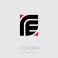 R and E initial logo. RE initial monogram logotype. ER - Vector design element or icon