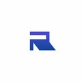 R Home Logo Design. Letter R Logo Simple
