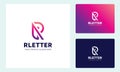 R Letter Logo Design Template, Initial Letter R Vector Illustration Logo Design Royalty Free Stock Photo