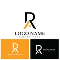 r logo design   vector for construction  home  real estate  building  property. creative elegant monogram. premium business home. Royalty Free Stock Photo