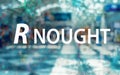 R Nought theme with an airport background Royalty Free Stock Photo