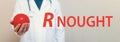 R Nought theme with a medical doctor Royalty Free Stock Photo