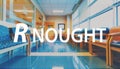 R Nought theme with a medical waiting room background Royalty Free Stock Photo