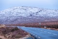The R251 Road close to Mount Errigal, the highest mountain in Donegal - Ireland Royalty Free Stock Photo