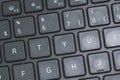 R T Y U keys on a black laptop keyboard.. Royalty Free Stock Photo